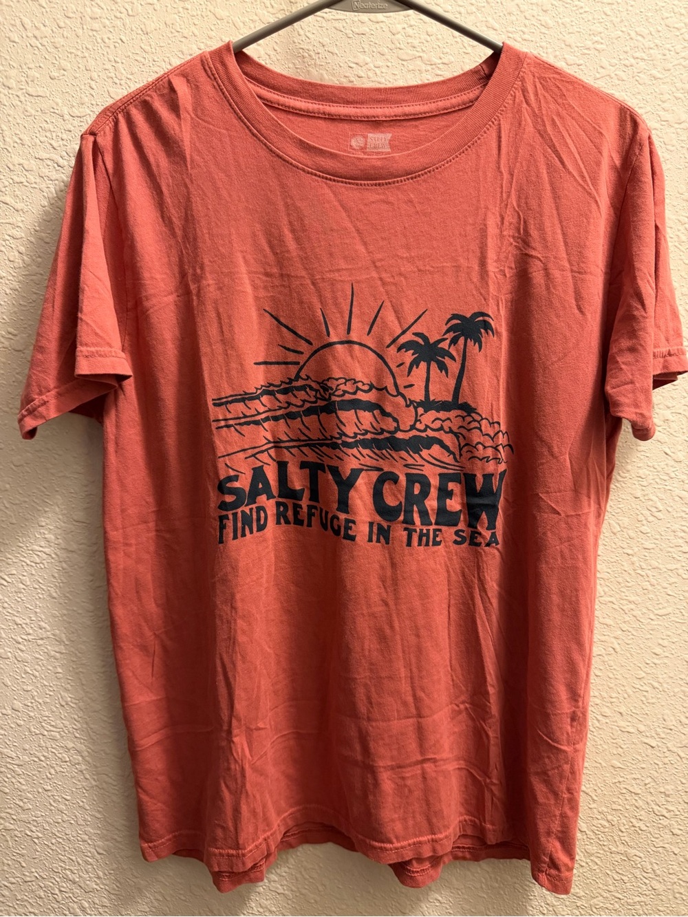 Salty Crew Sunset Graphic Tee - Coral